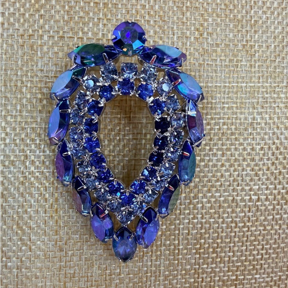 Vintage Delizza and Elster for Sarah Coventry Blue Lagoon AB Brooch 1960